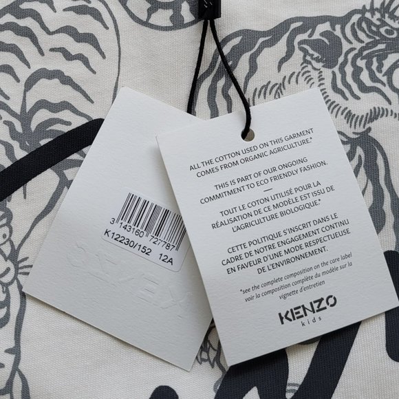 NWT KENZO Kids Cotton Jersey Dress size 12 - Picture 10 of 10